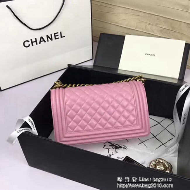 香奈兒CHANEL A67086菱格原版羊皮單肩斜挎鏈條包 DSC2082